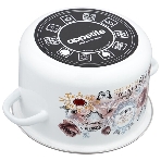 Кастрюля Appetite 1RD181М Roses эмалированная сталь, цилиндрическая 3 л, фото2