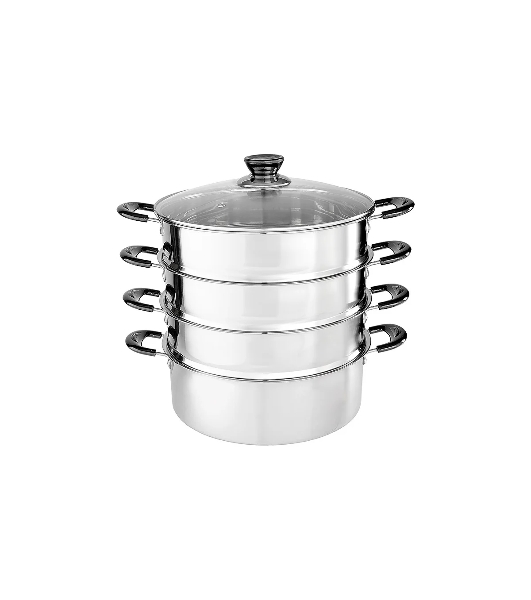 Мантоварка-пароварка WEBBER BE-083 8 л, 26 см, нержавеющая сталь, 4 уровня