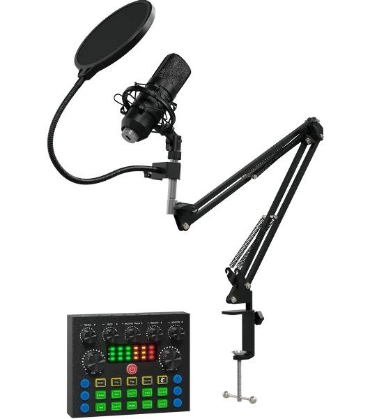 Микрофон проводной Оклик SM-600G 2.5м черный