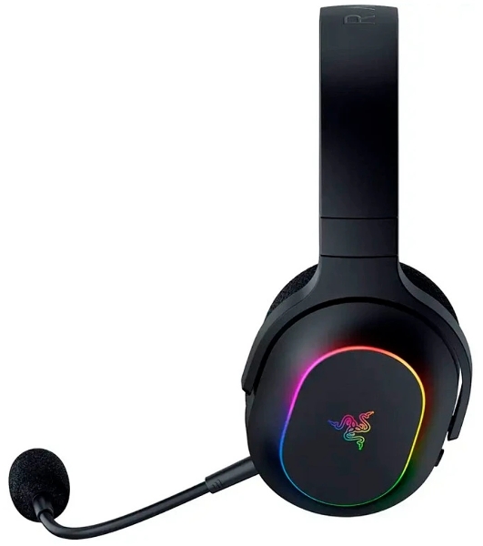 Гарнитура Razer Barracuda X Chroma чёрный, беспроводная, радиоканал, до 70 ч, съёмный микрофон, подсветка