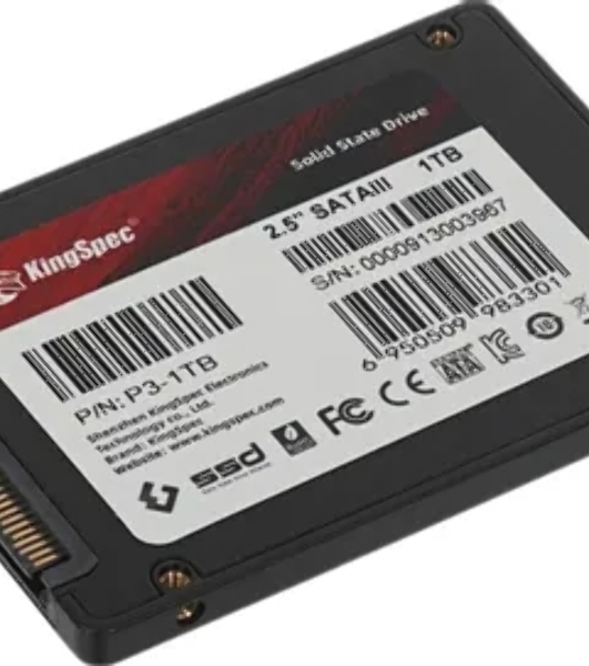 Накопитель SSD KingSpec P3-1Tb, 1Tb, SATA, 2.5', R/W 570/560