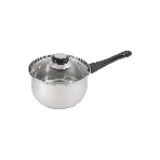 Ковш MALLONY BAK с крышкой, 1,9 л, нержавеющая сталь, с бакелитовой ручкой (009356), фото 1