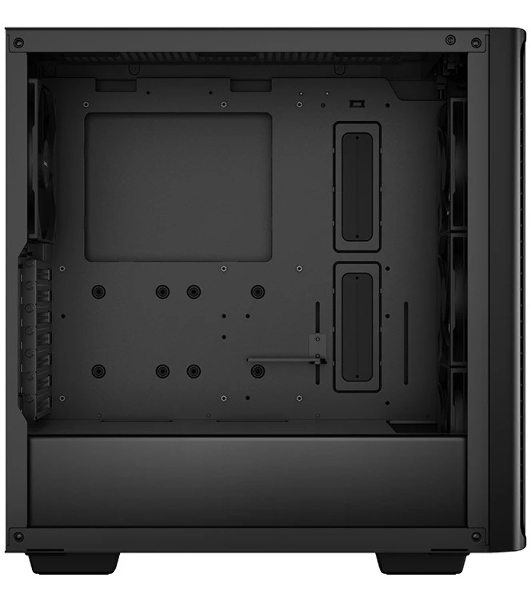Компьютерный корпус Deepcool CK560 без БП, боковое окно (закаленное стекло), 3xARGB LED 120мм вентилятора спереди и 1x140мм вентилятор сзади, черный, ATX