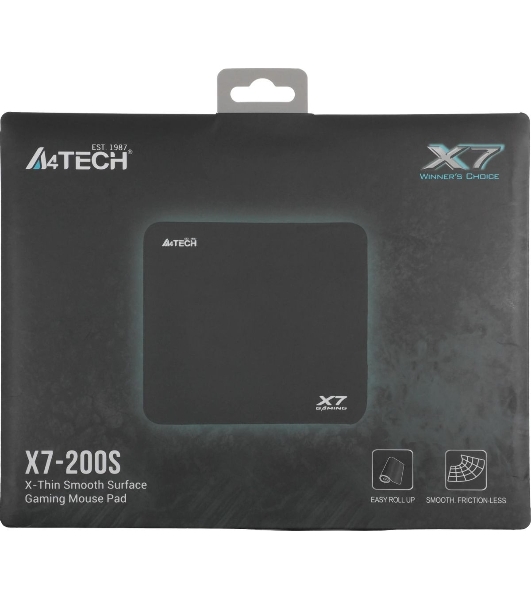 Коврик для мыши A4Tech X7 Pad X7-200S черный 250x200x2мм