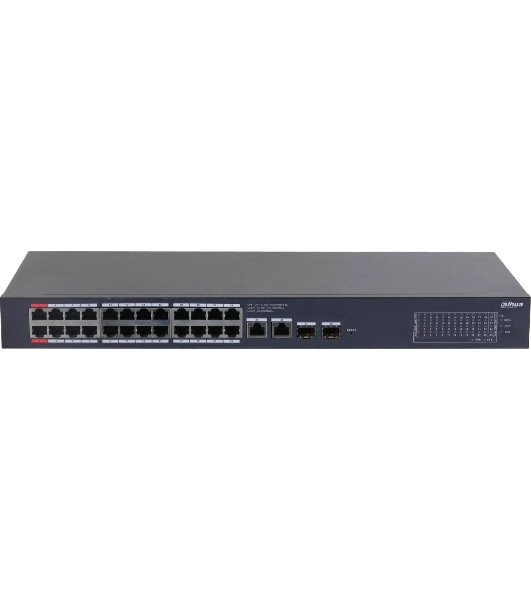 Коммутатор Dahua DH-CS4228-24GT-375, 24×1 Гбит/с + 2×1 Гбит/с Combo + 2×1 Гбит/с SFP, управляемый