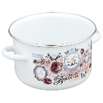Кастрюля Appetite 1RD181М Roses эмалированная сталь, цилиндрическая 3 л, фото3