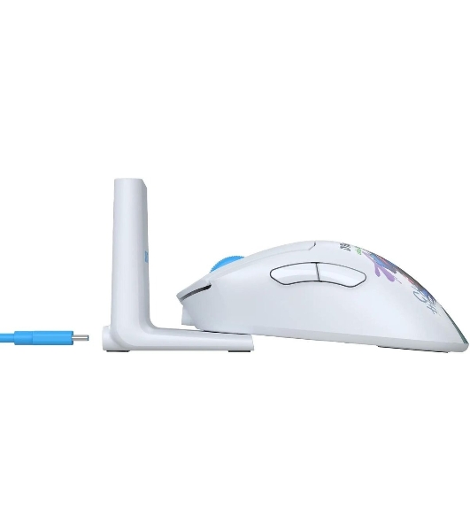 Мышь беспроводная A4Tech Bloody R73 Ultra Duo белый/рисунок оптическая 20000dpi беспров. USB/USB-C 7but (R73 ULTRA DUO NYX MIRAGE)