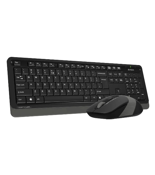 Комплект клавиатура+мышь A4Tech FStyler FG1010S беспроводной, USB, 2000 DPI, чёрный/серый