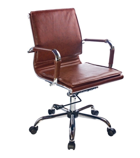 Кресло Бюрократ CH-993-Low/Brown коричневый, экокожа