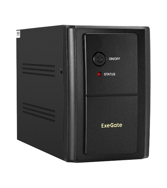 Источник бесперебойного питания ExeGate EX292606RUS SpecialPro UNB-2000.LED.AVR.1SH.2C13 2000VA/1200W, LED, AVR,1*Schuko+2*C13, металлический корпус, черный
