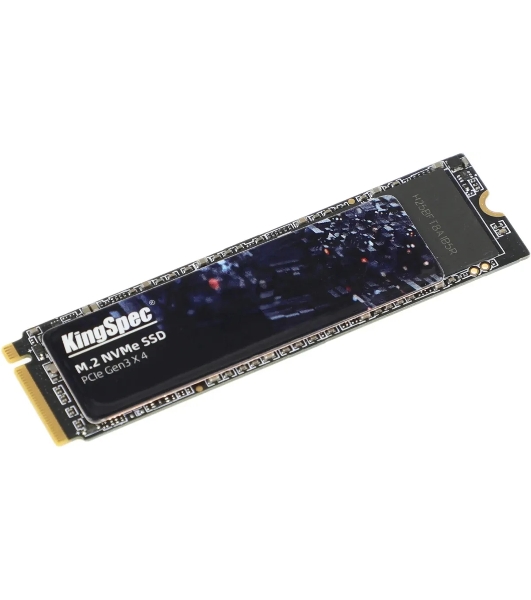 Накопитель SSD KingSpec NE-256, 256Gb, M.2 2280, PCIe 3.0 x4, NVMe, R/W 2000/1300