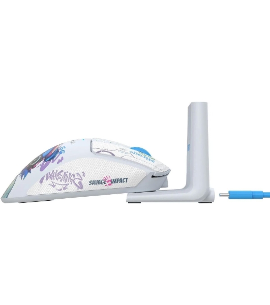 Мышь беспроводная A4Tech Bloody R73 Ultra Duo белый/рисунок оптическая 20000dpi беспров. USB/USB-C 7but (R73 ULTRA DUO NYX MIRAGE)