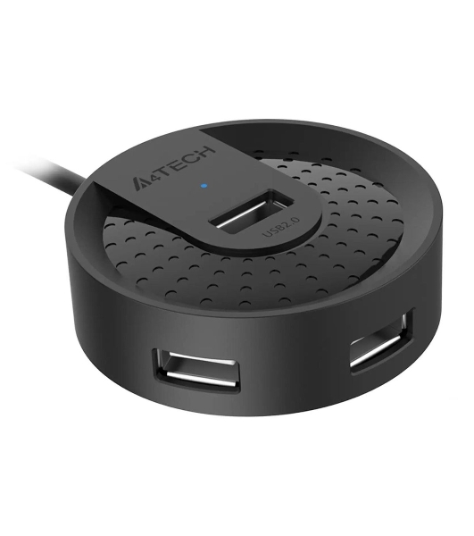 Разветвитель USB 2.0 A4Tech HUB-20 4порт. черный