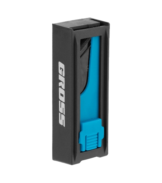 Лезвия Gross 79377, 19 мм, SK2 Black, трапециевидные, выдвижной пластиковый пенал, 10 шт.