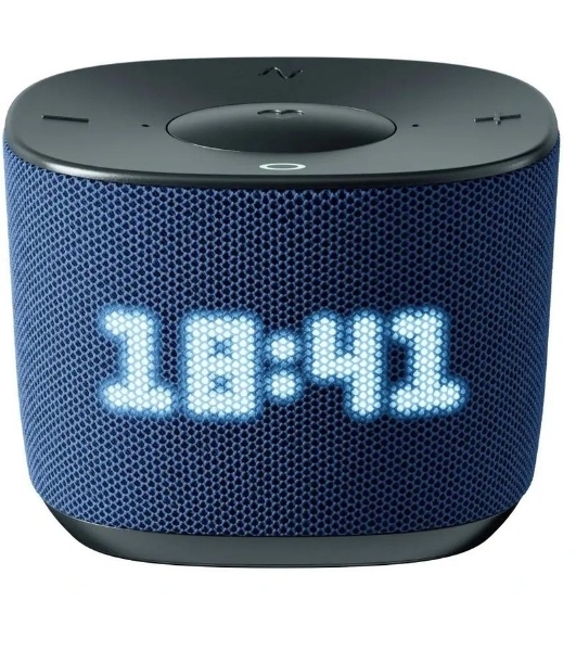 Умная колонка Sber Boom Home, 8Вт, с экраном, 1 динамик, часы, мультирум, TWS, Zigbee хаб, Wi-Fi, Bluetooth 5.0, Zigbee, Салют, морской
