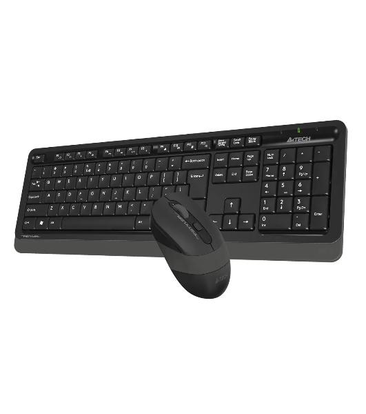 Комплект клавиатура+мышь A4Tech FStyler FG1010S беспроводной, USB, 2000 DPI, чёрный/серый