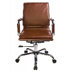 Кресло Бюрократ CH-993-Low/Brown коричневый, экокожа, фото3