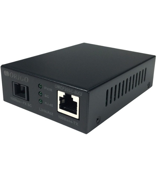 Медиаконвертер Origo WDM, 1000Base-T/1000Base-LX (SC), Tx:1310 нм, Rx:1550 нм, одномод, до 20 км