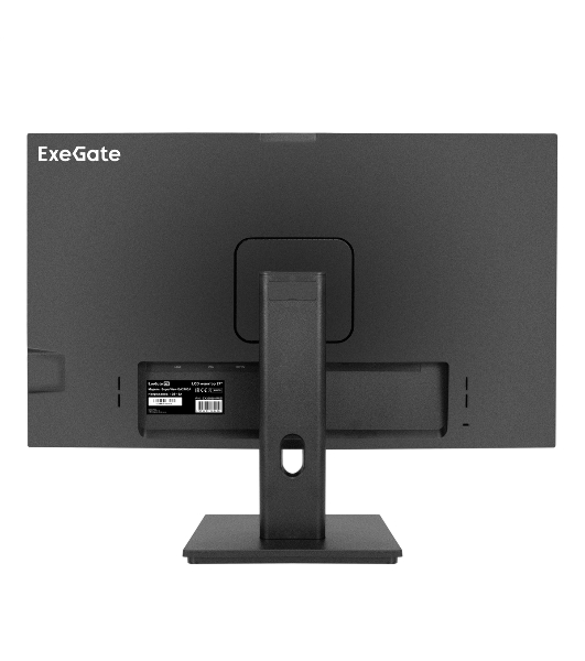 Монитор 27' ExeGate SuperView EA2700A IPS 1920x1080, 75 Гц, 5 мс, 16:9, 250 кд/м², HDMI 1.4, VGA, веб-камера (2 Мп), 3.5 мм, черный