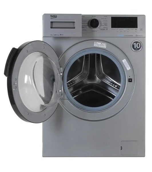 Стиральная машина Beko WSPE7H616S cеребристый, загрузка фронтальная 7,5 кг, 1200 об/мин., класс: А