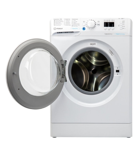 Стиральная машина Indesit BWSA 6109 WWV RU белый, загрузка фронтальная 6 кг, 1000 об/мин, класс: A