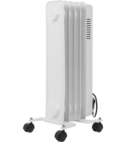 Обогреватель масляный Ballu Comfort BOH/CM-05WDN 1000 (5 секций) белый, 1000 Вт, 15 м2, термостат
