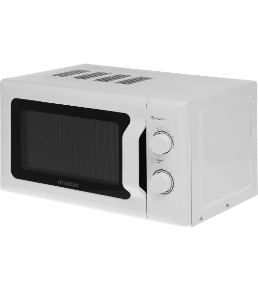 Микроволновая печь Hyundai HYM-M2051 белый, 20 л, 700 Вт, переключатели - поворотный механизм