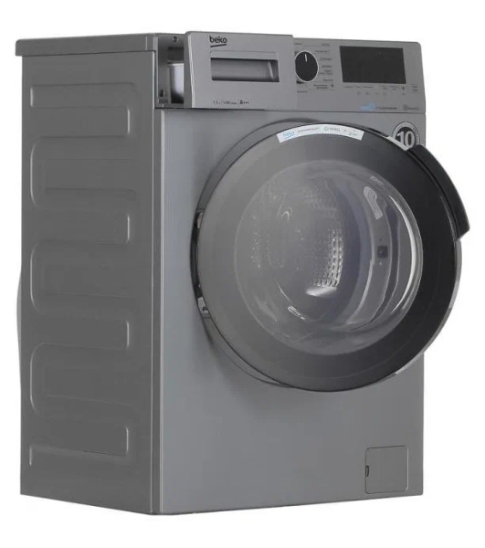 Стиральная машина Beko WSPE7H616S cеребристый, загрузка фронтальная 7,5 кг, 1200 об/мин., класс: А