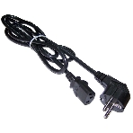Шнур питания Lanmaster LAN-PP13/SHA-0.5-BK C13-Schuko проводник.:3x0.75мм2 0.5м 220В 10А (упак.:1шт) черный, фото 1