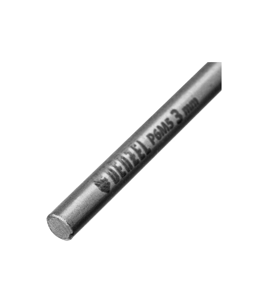 Сверло спиральное по металлу Denzel 3 x 60 мм, Р6М5, Golden Tip, 2 шт.