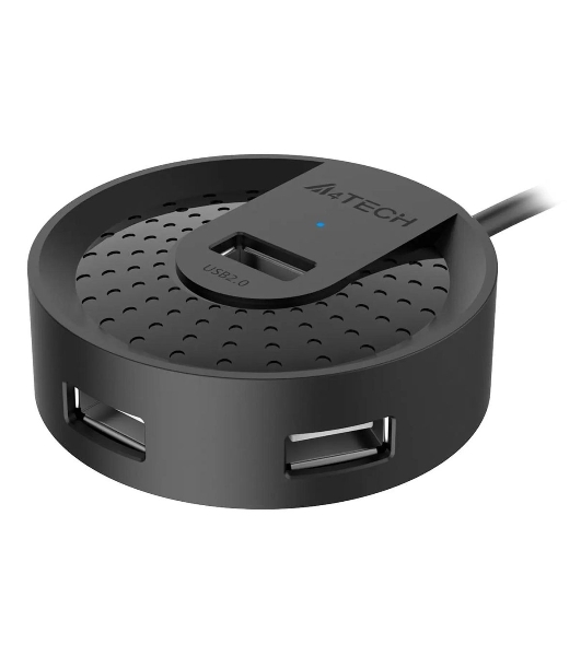 Разветвитель USB 2.0 A4Tech HUB-20 4порт. черный
