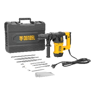Перфоратор Denzel RHVB-1250-32, SDS-plus, 1250 Вт, 5,5 Дж, от сети