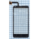 Сенсорное стекло (тачскрин) для Fly IQ4514 EVO Tech 4, черное, фото2