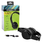 Беспроводные/проводные наушники Ergolux ELX-BTHP01-C02 черный, накладные, Bluetooth + проводной, складная конструкция, до 6 ч, фото2