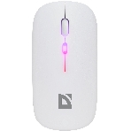 Мышь беспроводная Defender Coda MB-261 белый, 1600 dpi, радиоканал, Bluetooth, USB, кнопки - 4, фото 1