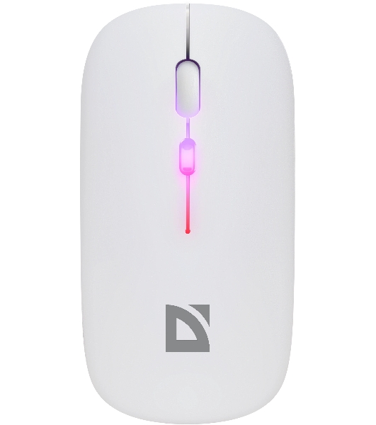 Мышь беспроводная Defender Coda MB-261 белый, 1600 dpi, радиоканал, Bluetooth, USB, кнопки - 4