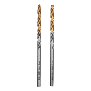 Сверло спиральное по металлу Denzel 3 x 60 мм, Р6М5, Golden Tip, 2 шт.