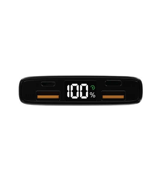 Портативный аккумулятор OLMIO QL-10, 10000mAh, 22.5W, QuickCharge3.0/PowerDelivery, LCD, голубой
