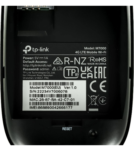 Мобильный Wi-Fi роутер TP-Link M7000