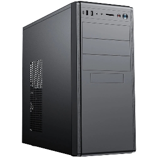 Корпус Foxline FL-886-U3C, Midi-Tower, чёрный, без вентиляторов в комплекте