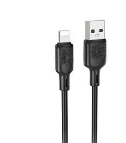 Кабель BOROFONE (6941991115530) BX113i 3m USB 2.4A для Lightning - 3м, черный