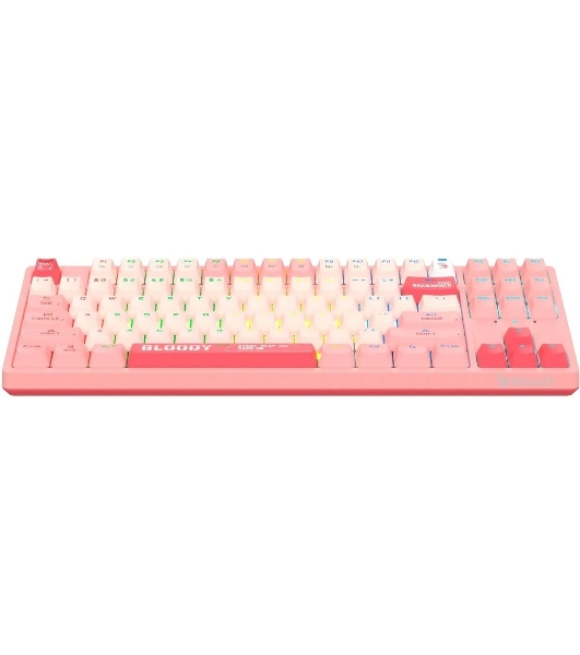 Клавиатура проводная A4Tech Bloody S87 Energy (S87 USB ENERGY PINK) USB розовый