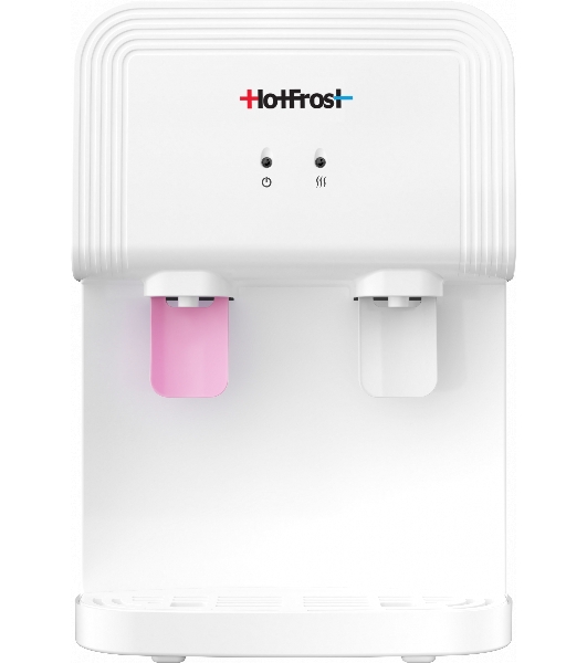 Кулер для воды Hotfrost D70F, верхняя загрузка, нагрев 90 °С, без охлаждения, белый