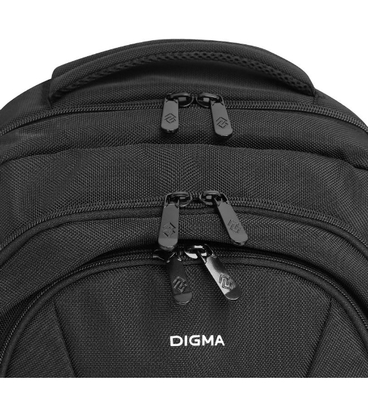 Рюкзак для ноутбука 15.6' Digma Stash S1 черный полиэстер (DGbP15S1BK)