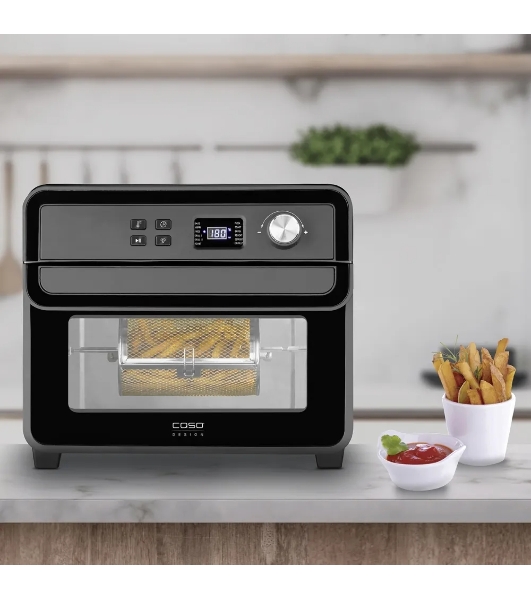 Аэрофритюрница CASO AirFry Chef 1700 чёрный, 1700 Вт, 22 л, 3 кг