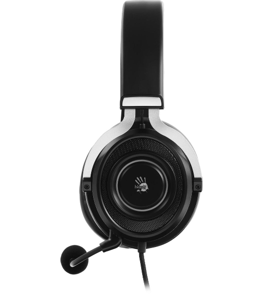 Гарнитура Bloody G535 чёрный/серебристый, проводная, подсветка