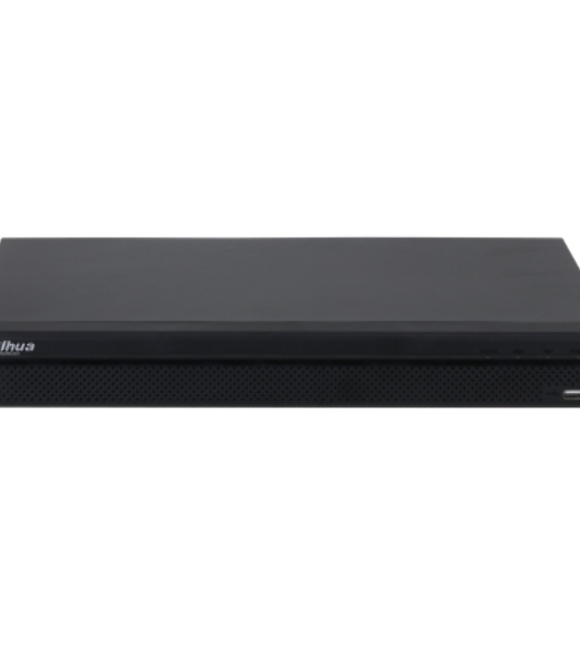 Видеорегистратор IP Dahua 8-канальный 4K и H.265+. Входящий поток до 160 Мбит/с; сжатие: H.265+, H.265, H.264+, H.264; разрешение записи до 12Мп; накопители: 2 SATA III до 20Тбайт; воспроизведение: 8кн