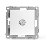 Коннектор TV TOKOV ELECTRIC СП Pixel механизм белый, фото2
