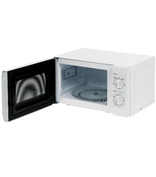 Микроволновая печь Midea MM720CKE белый, 20 л, 700 Вт, переключатели - поворотный механизм