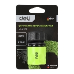 Соединитель быстросъемный с аквастопом для поливочных шлангов 1/2' Deli DL8793 ударопрочный пластик, фото5